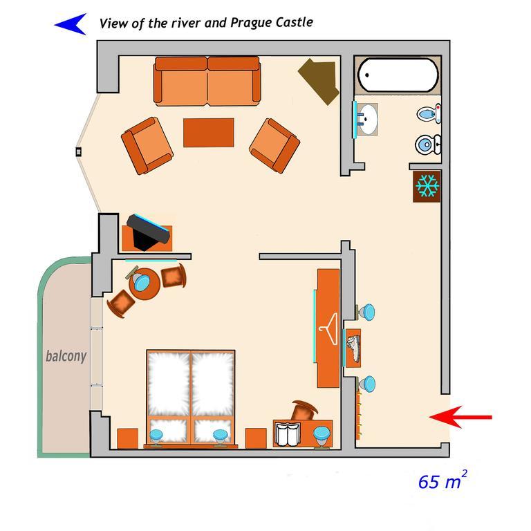 Hotel & Residence Royal Standard Praha Rom bilde